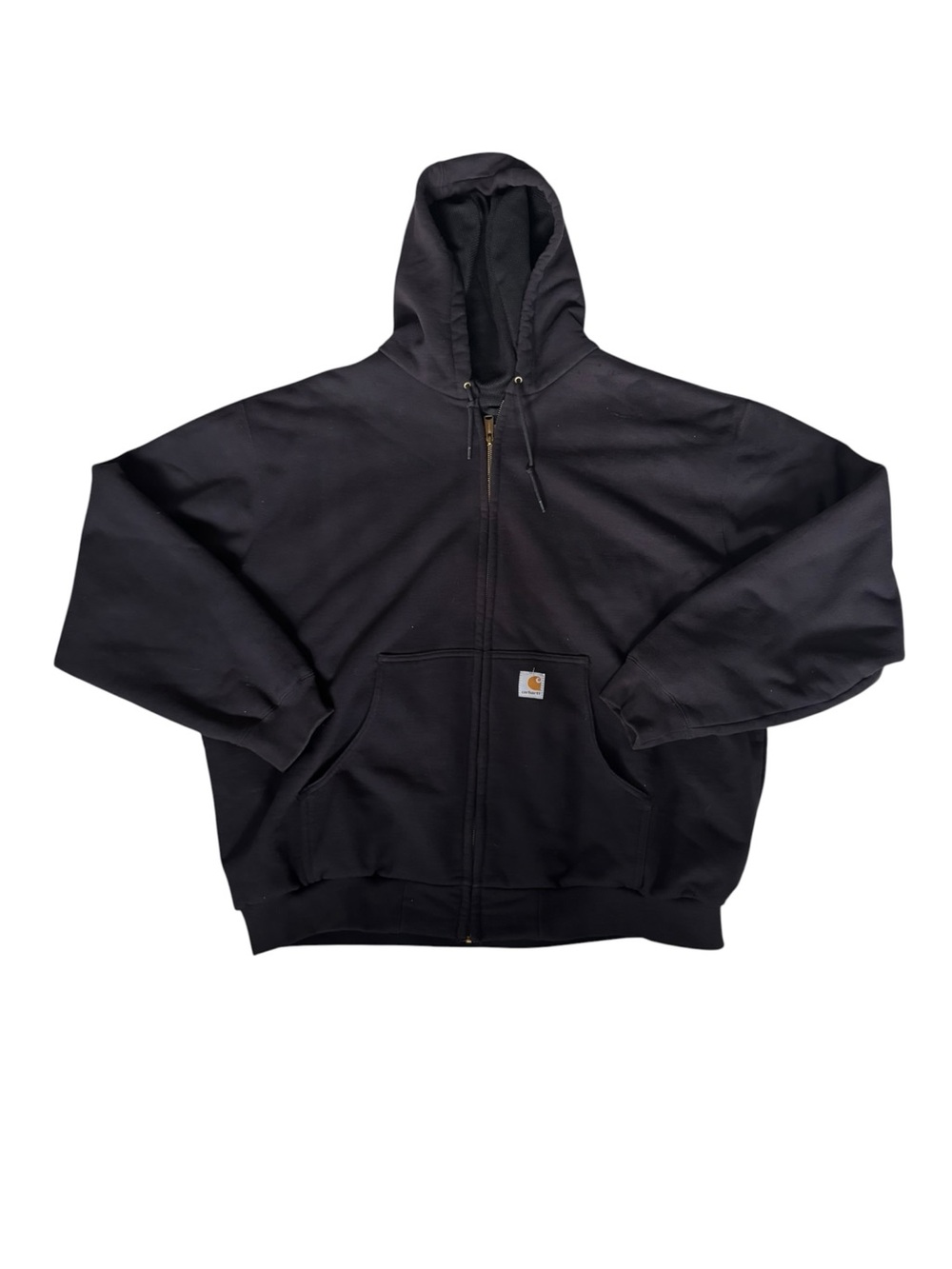 Carhartt J149 BLK 2XL Black Heavyweight Full Zip Hoodie Workwear Jacket